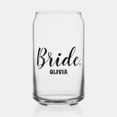 Persoonlijke Bachelorette Bride Blikvorm Glas (Voorkant)