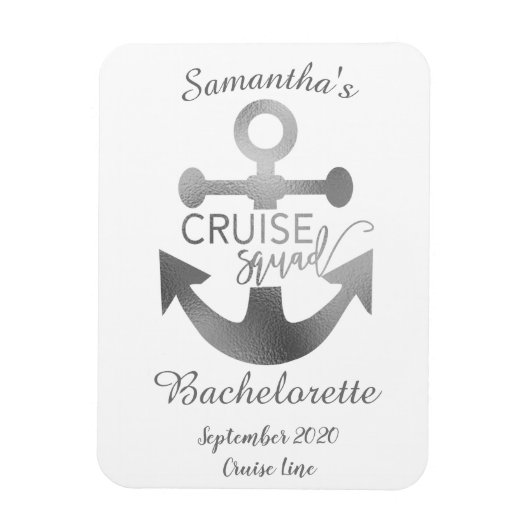 Persoonlijke Bachelorette Cruise Squad Magneet (Verticaal)