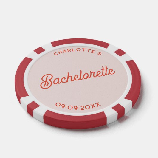 Persoonlijke Bachelorette Party Poker Chips (Enkel)