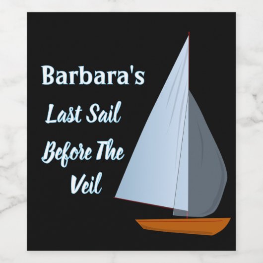 Persoonlijke Bachelorette Party Wijn Etiket (Enkel label)