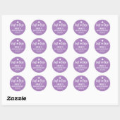 Persoonlijke Bachelorette Voor het Geval Ronde Sticker (Vel)
