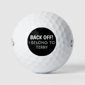 Persoonlijke back-up van Humor Golf Balls Golfballen (Voorkant)