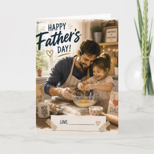 Persoonlijke backkaart voor Vaderdag Kaart (Voorkant)