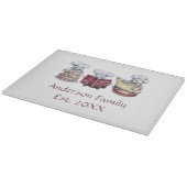 Persoonlijke Backkabouters Cadeau voor Koppel  Snijplank (Hoek)