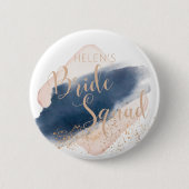 Persoonlijke badges voor het Bride Squad bruiloft Ronde Button 5,7 Cm (Voorkant)