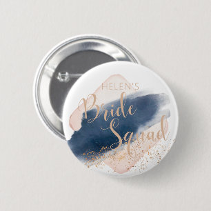 Persoonlijke badges voor het Bride Squad bruiloft Ronde Button 5,7 Cm