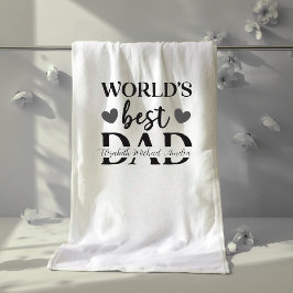 Persoonlijke Badhanddoek 'Beste Papa Ter Wereld'