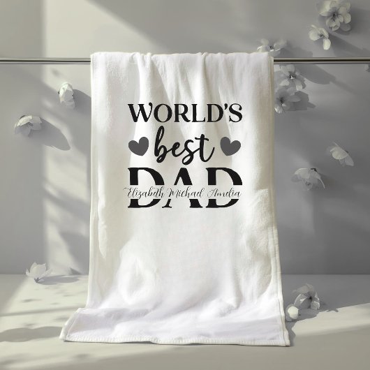 Persoonlijke Badhanddoek 'Beste Papa Ter Wereld'