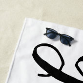 Persoonlijke badhanddoek voor bruidegom (In situ)