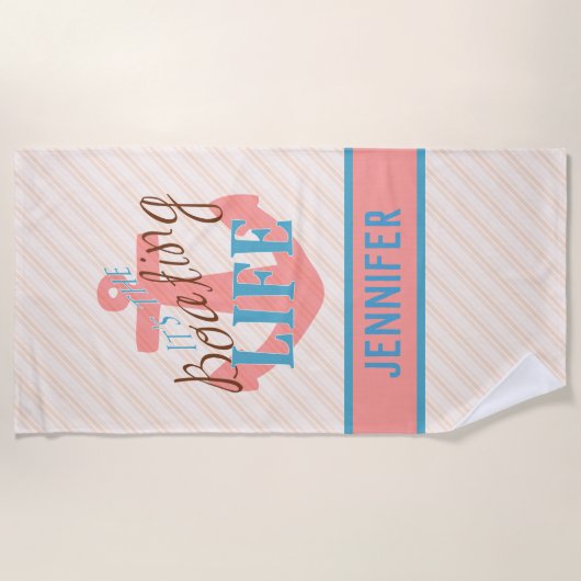 Persoonlijke badhanddoeken - cadeautjes bij het ba strandlaken (Voorkant)