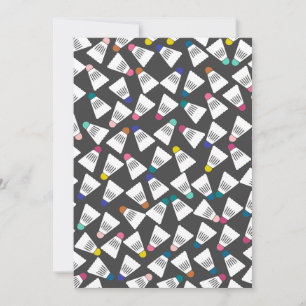 Persoonlijke Badminton-notiecards Feestdagenkaart