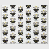 Persoonlijke Badminton Rackets Birdie Yellow Black Cadeaupapier (Vlak)