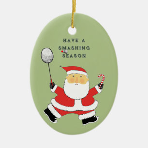 persoonlijke badminton-verzamelobject keramisch ornament