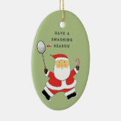 persoonlijke badminton-verzamelobject keramisch ornament (Rechts)