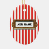 persoonlijke badminton-verzamelobject keramisch ornament (Achterkant)