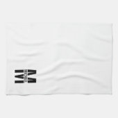 Persoonlijke badmonogram en naamhanddoeken theedoek (Horizontaal)