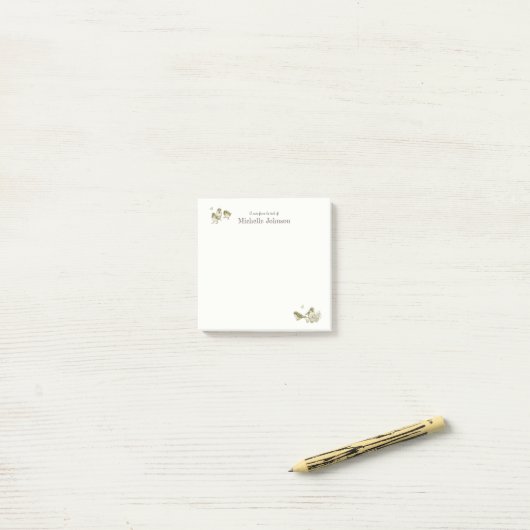 persoonlijke badvogels post-it® notes (Op bureau)