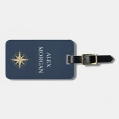 Persoonlijke Bagage Label | Aangepaste Naam & Cont (Voorkant horizontaal)