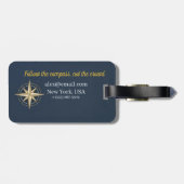 Persoonlijke Bagage Label | Aangepaste Naam & Cont (Achterkant horizontaal)