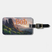 Persoonlijke Bagage Label - Bergzicht (Voorkant horizontaal)