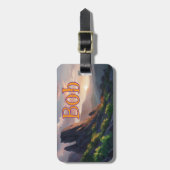 Persoonlijke Bagage Label - Bergzicht (Voorkant verticaal)