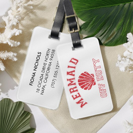 Persoonlijke bagage label met zwart-witte strepen