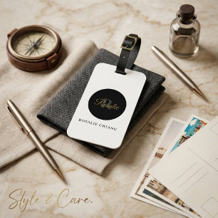 Persoonlijke Bagage Label – Naam, Titel & Initiaal