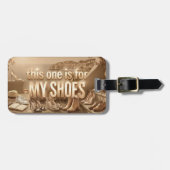 Persoonlijke Bagage Label - Neem de Schoenen! (Voorkant horizontaal)
