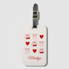 Persoonlijke bagagelabel cadeau kers bachelorette