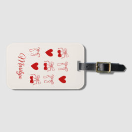 Persoonlijke bagagelabel cadeau kers bachelorette