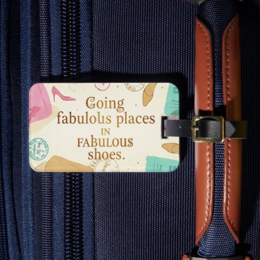 Persoonlijke bagagelabel - Fantastische schoenen,  (Voorkant Insitu 4)