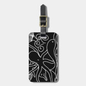 Persoonlijke bagagelabel voor nachtzwemmen (Voorkant verticaal)