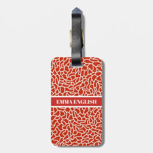 Persoonlijke Bagagelabels met dubbele hulp (Achterkant verticaal)