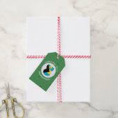 Persoonlijke Bahamaanse engel kerst vlag Cadeaulabel (Met Touw)