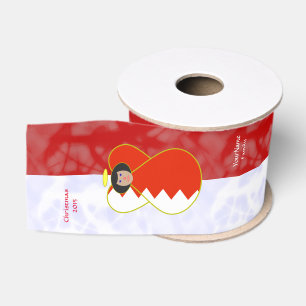 Persoonlijke Bahreinse engel vlag rood wit Grosgrain Lint