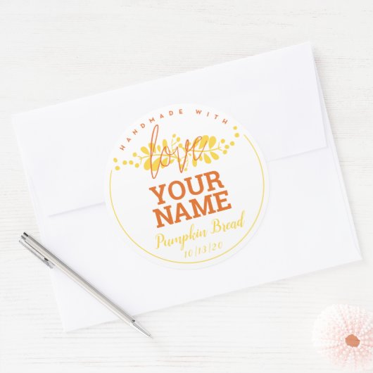 Persoonlijke Bakery Keuken Sticker (Envelop)