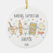 Persoonlijke Bakkerij Ster Ornament (Voorkant)
