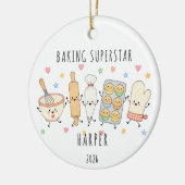 Persoonlijke Bakkerij Ster Ornament (Links)