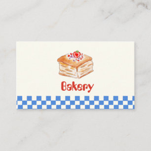 Persoonlijke bakkerij visitekaartje Aangepaste b