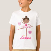 Persoonlijke Ballerina B T-shirt (Voorkant)