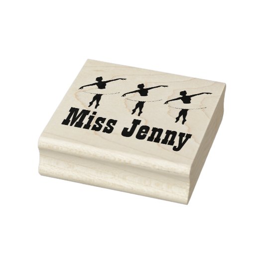 Persoonlijke Ballerina Ballet Dance Teacher Stamps Rubberstempel (Stempel)
