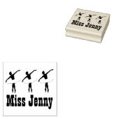 Persoonlijke Ballerina Ballet Dance Teacher Stamps Rubberstempel (Gestempeld)