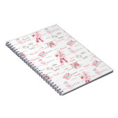 Persoonlijke Ballerina Ballet Naam Notitieboek (Rechterzijde)