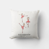 Persoonlijke Ballerina Balletdanseres Kussen (Voorkant)