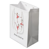Persoonlijke Ballerina Balletdanseres Medium Cadeauzakje (Achterkant Gekanteld)