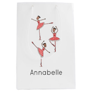 Persoonlijke Ballerina Balletdanseres Medium Cadeauzakje