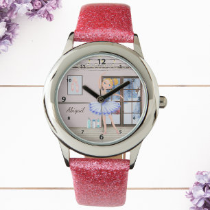 Persoonlijke ballerina Dance Studio Winter Ballet Horloge