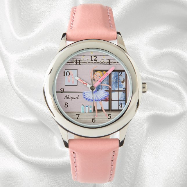 Persoonlijke ballerina Dance Studio Winter Ballet Horloge (Creator heeft geüpload)