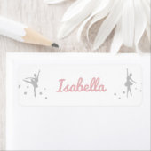 Persoonlijke Ballerina Dancer Sticker Naam (Insitu)