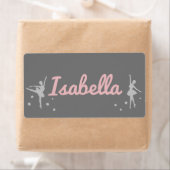 Persoonlijke Ballerina Danseres Sticker Naam (Insitu)